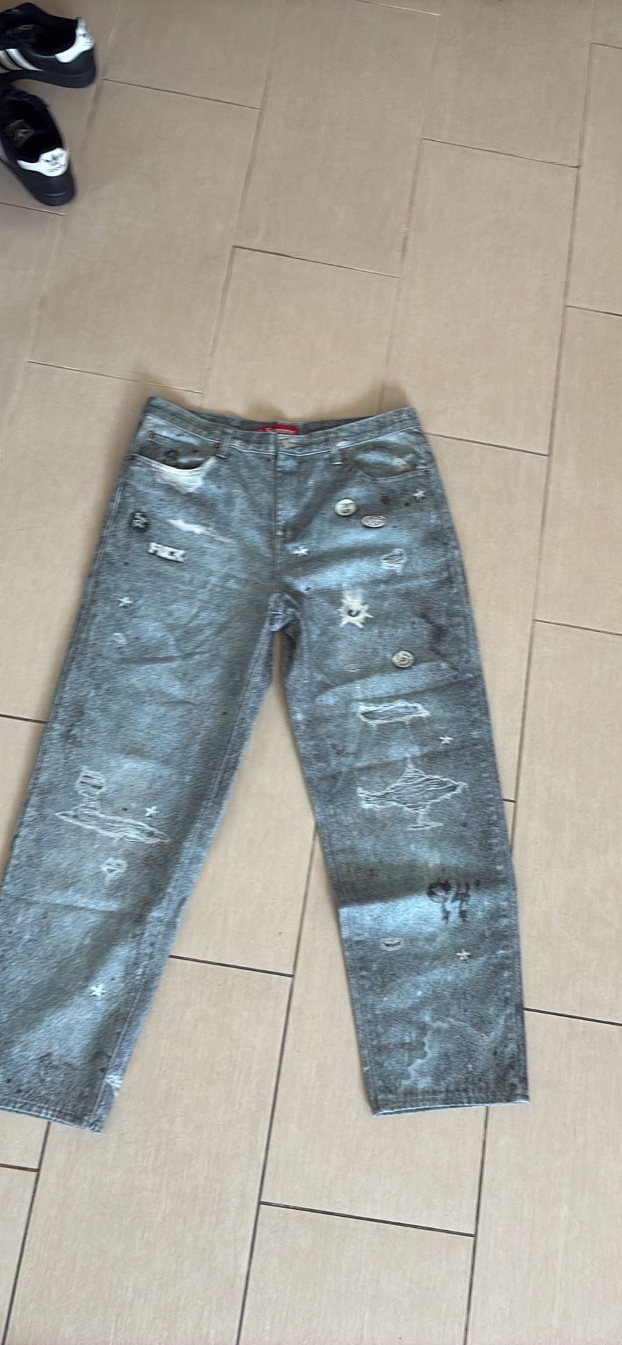 SUPREME HJR TROMPE L’OEIL Loose Fit Jeans