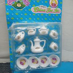 Rare Cabbage Patch Kids 1992 Chillton Toys 13 Piece China Tea Set