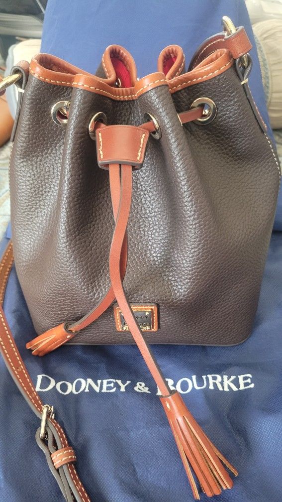 Dooney & Bourke Leather Crossbody Drawstring