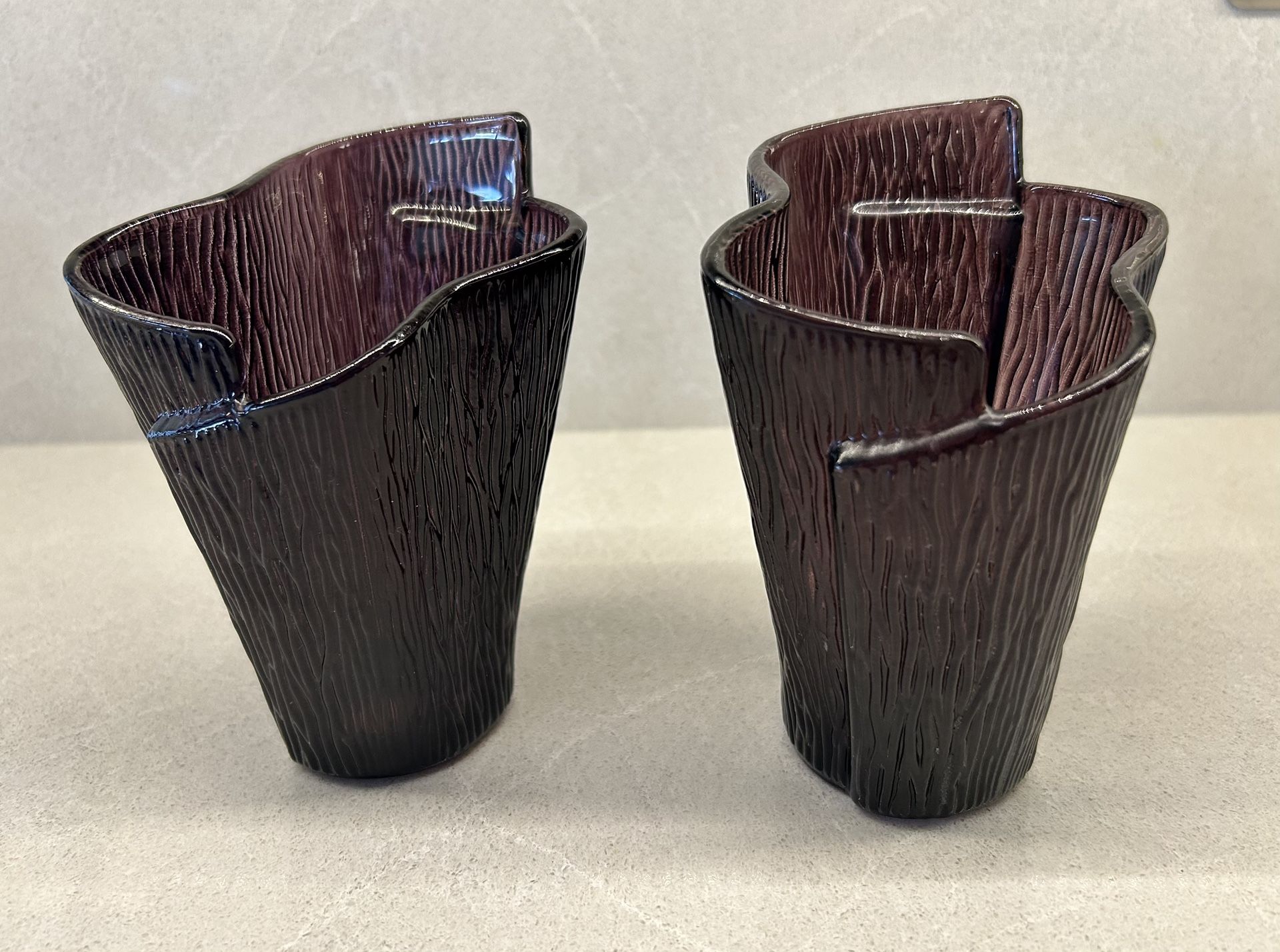 PartyLite Dark Amethyst Votive Candle Holders