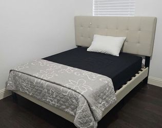 Queen bed and mattress