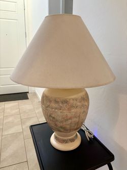 1980’s Vintage Plaster Table Lamp