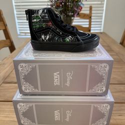 Vans Disney Kids 100 Multi Villain Sk8 Hi-zip Shoes