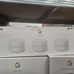 Google Wifi - AC1200 - Mesh WiFi System - Wifi Router - 4500 Sq Ft Coverage - 3 pack