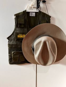 Jr Park Ranger Vest and hat Costume size small