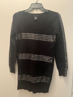Like New Black BCBG sweater dress size Small With Sequins!