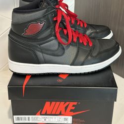 Air Jordan 1 Retro High OG - Black Satin Gym Red 