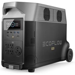 EF ECOFLOW Portable Power Station 3600Wh DELTA Pro, 120V AC Outlets x 5, 3600W, 2.7H Fast Charge, Lifepo4 Power Station, Solar Generator for Home Use,