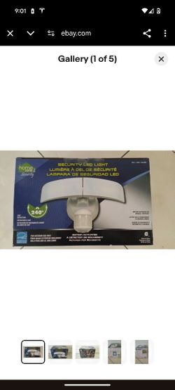 Home Zone Motion Activated LED Security Light Adjustable Twin Head Light NIB