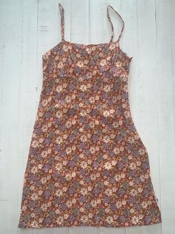NWOT Sisstrevolution Mini Dress Size XS Brown w/ Floral Print