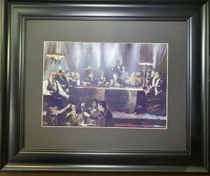 Mafia Legends Framed Stencil Art Print! Collectors dream