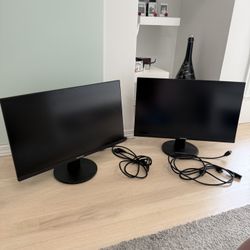 Double 2 Monitors - View sonic 24”