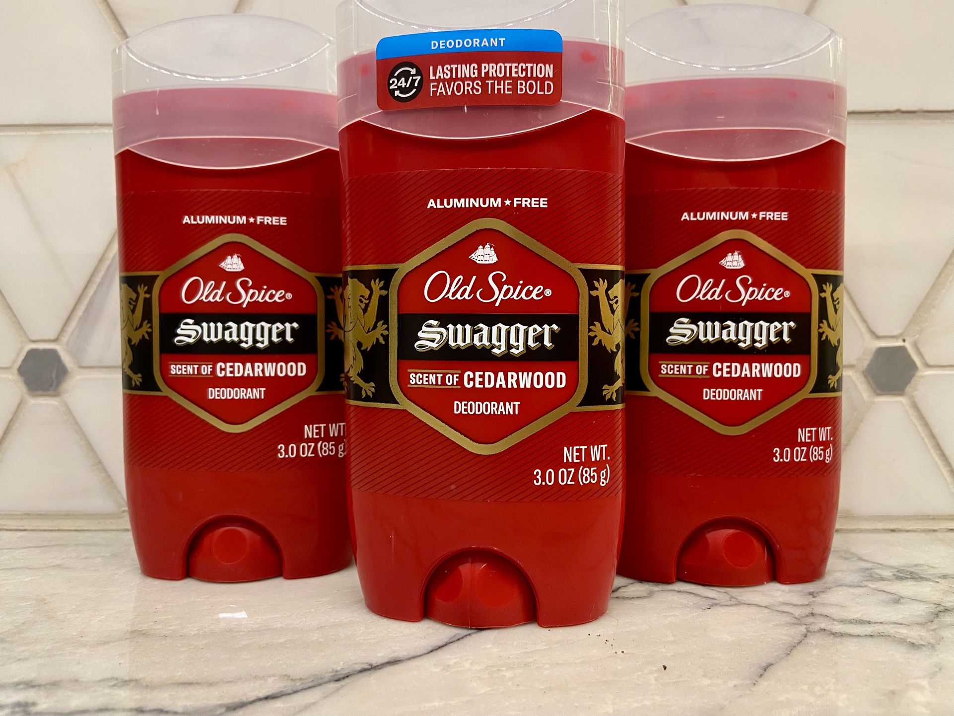 Old Spice Aluminum Free Deodorant for Men, Invisible Solid Stick, Swagger, 3.0 oz. New