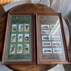Two vintage collection wall frames