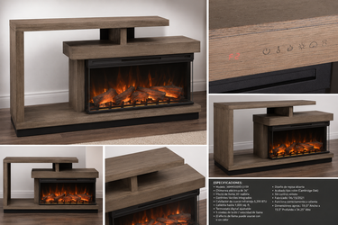 Classic Flame Wright Media Fireplace TV Stand