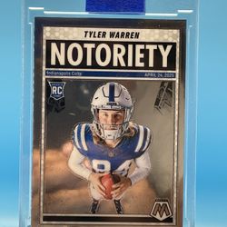 Tyler Warren 2025 Panini Mosaic - Notoriety #25 (RC) 