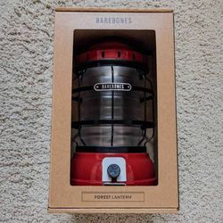 NEW Barebones Forest Lantern camping rechargeable LED lamp light in red