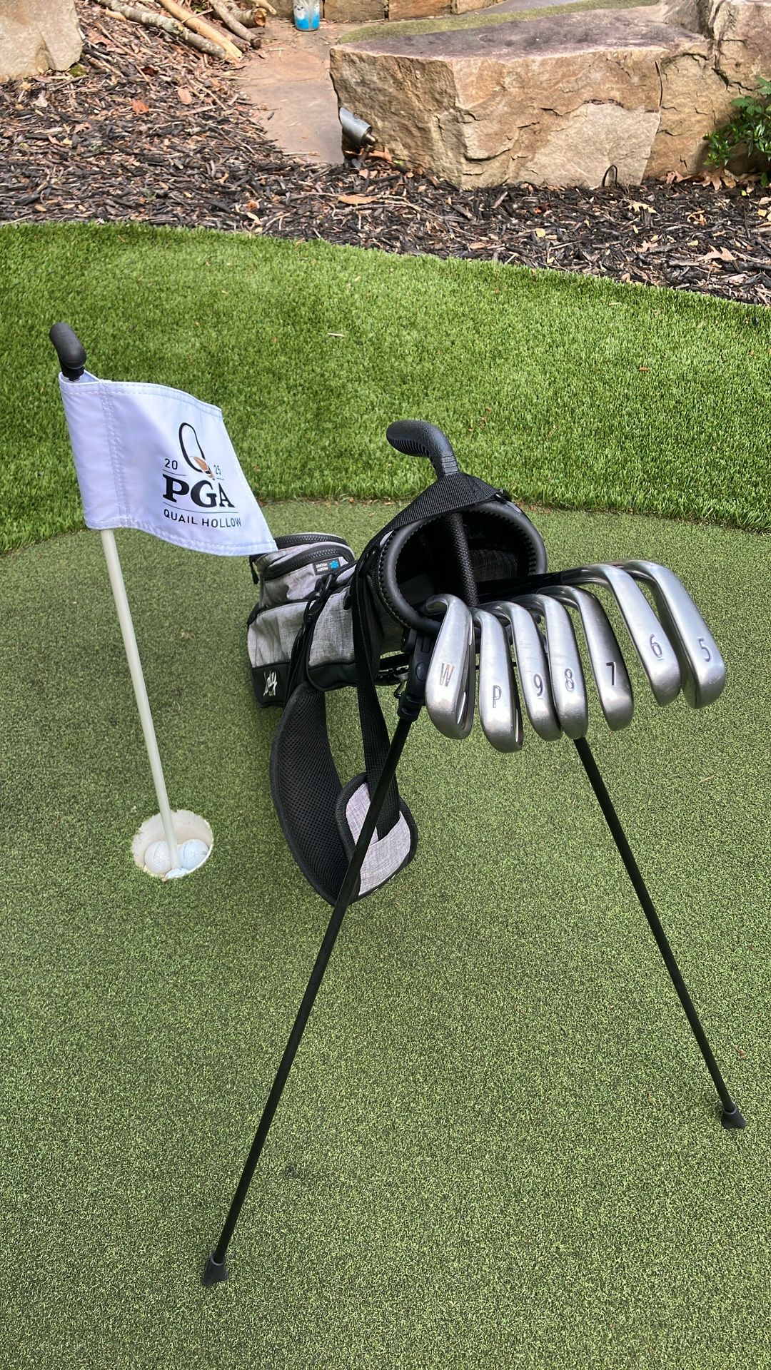 Titleist AP1 712 W/ Tour AD 65i Graphite Flex R shaft 5-PW