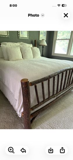 King Size Hickory Bed