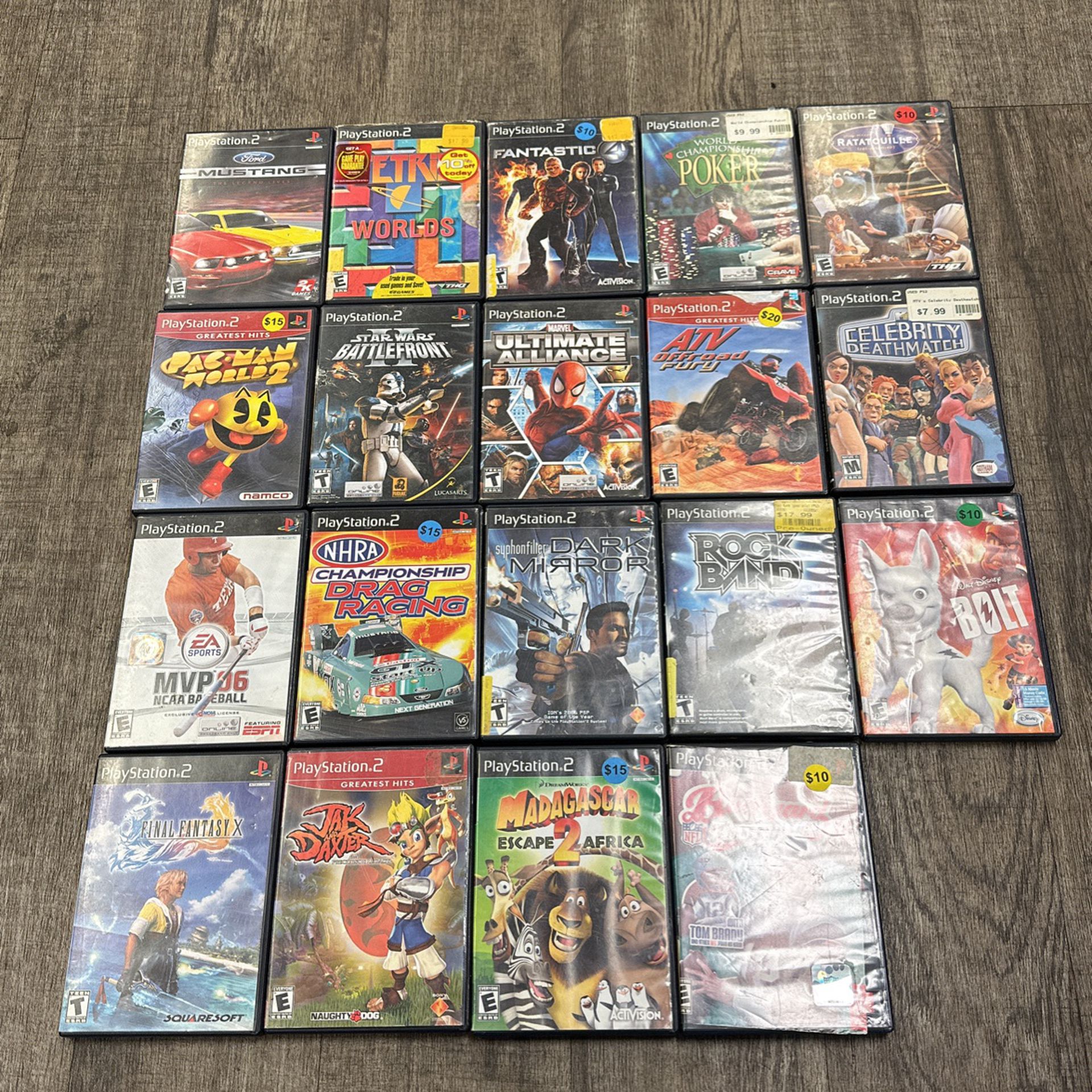 PS2 GAME LOT (PRICES IN DESCRIPTION) 