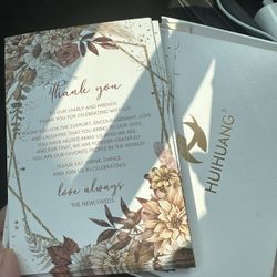 thank you wedding cards 70 total