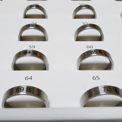 25 Sample Wedding Ring Sizes.