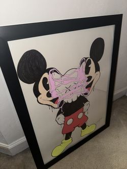 Kaws Inspired Mickey Mouse Sketch