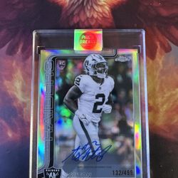 Ashton Jeanty Topps Chrome Auto /499