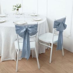 Dusty Blue Chair Sash 