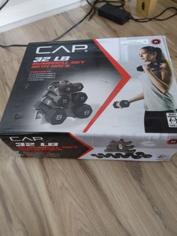 CAP 32lbs Dummblle Set With Stand , New In Box