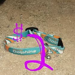 Miami Dolphins Cat Collar / Small Pet 