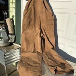 Vintage Carhartt overalls in great shape. Size 40 x 34. All snap zippers and buttons work great and there are no tears or rips.   $50, cash or Venmo, 