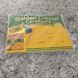 Golden Crayon Certificates