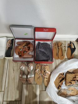 lot of women's shoes