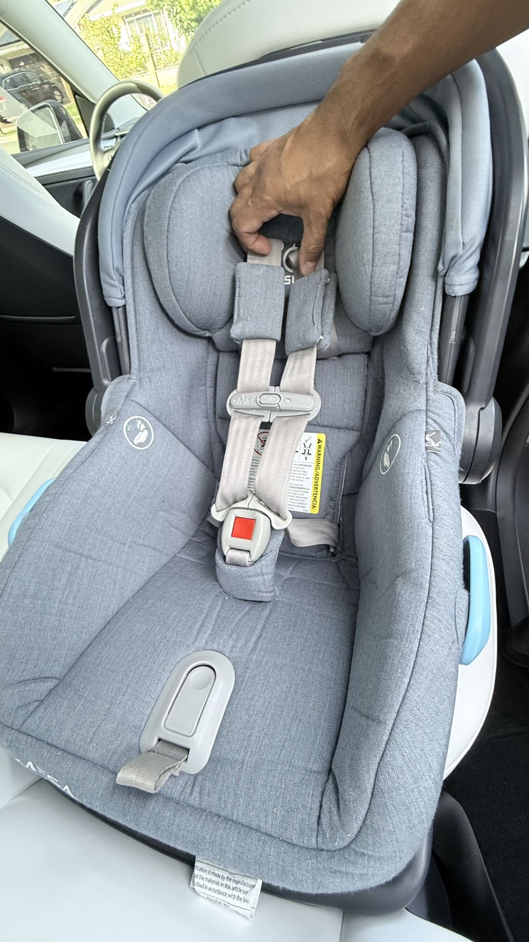 Uppababy Mesa Henry Car Seat - Blue Melange - Merino Wool