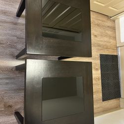 Glass Top Side tables - Excellent Condition