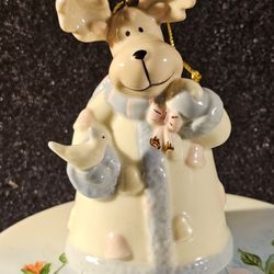 Vintage Baum Brothers Hope Collection Formalities Reindeer Bell Figurine