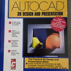 Vintage Computer Book AUTOCAD 3D Design And Presentation