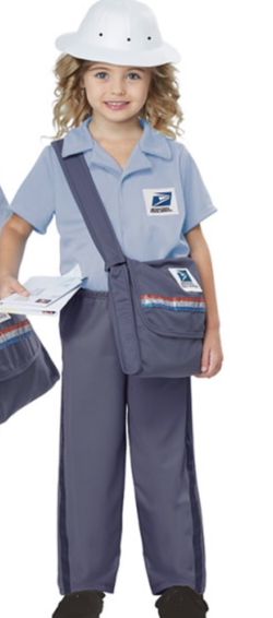 USPS worker costume toddler