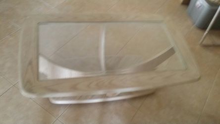 Glass Insert Coffee Table