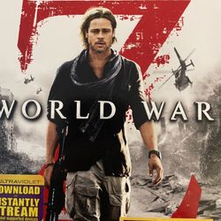 WORLD WAR Z (Blu-Ray + DVD-2013) Brad Pitt!