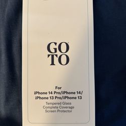 Brand New  GoTo IPhone 13/14 & 13/14 Pro Tempered Glass Screen Protector 