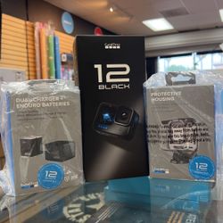 GoPro Hero 12 With Dual Charger Batteries And Protective Housing 