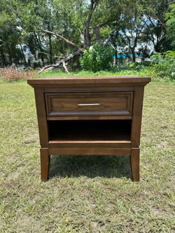 Brown Wood Nightstand