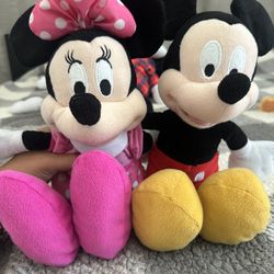 Mickey And Minnie Mouse Plush