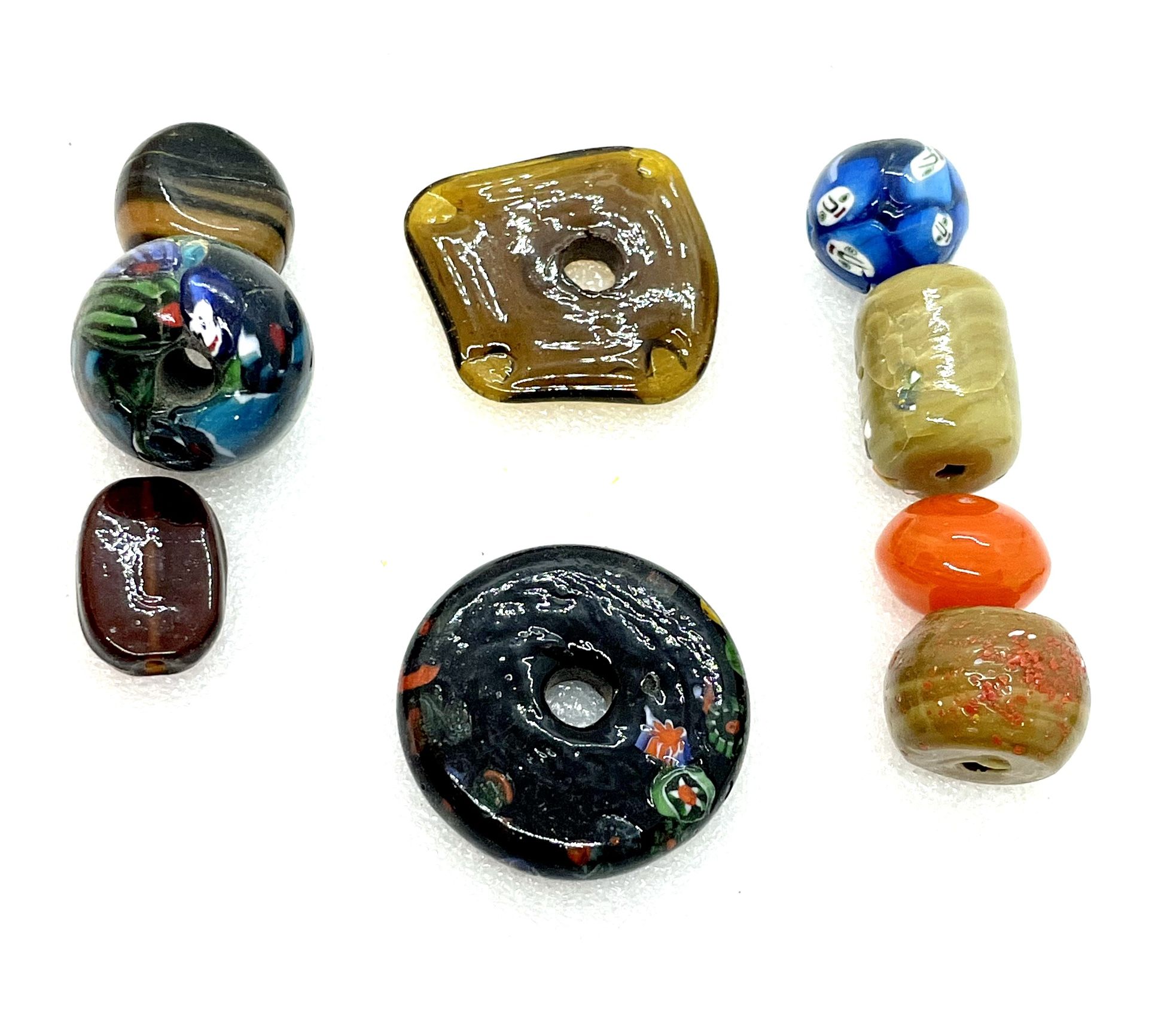Lot Of Glass Handmade Beads