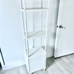Ikea Shelve Cabinet Hack White Metal And Wood Top Hack 