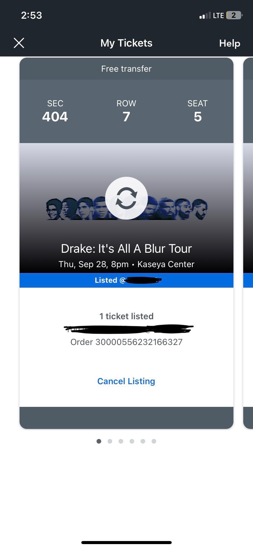 Drake’ s Concert tickets 