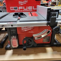 Milwaukee M18 Fuel 8-1/4 Table Saw Tool Only New Condition 