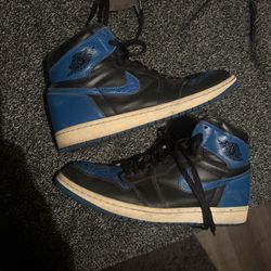 Jordan 1 Royal 8/10 Condition Size 10.5